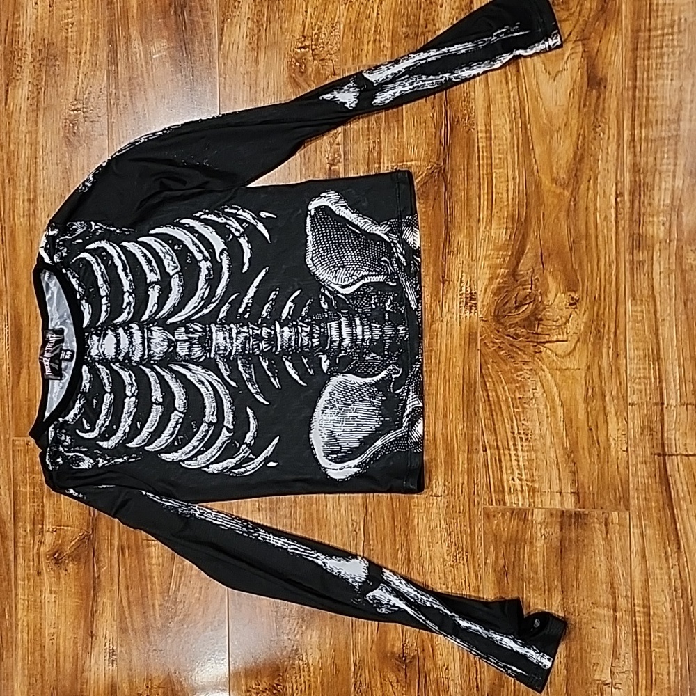 Dolls Kill Trick r Treats skeleton mesh top